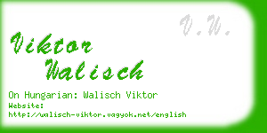 viktor walisch business card